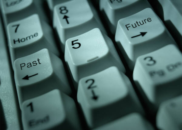 Keys showing past and future