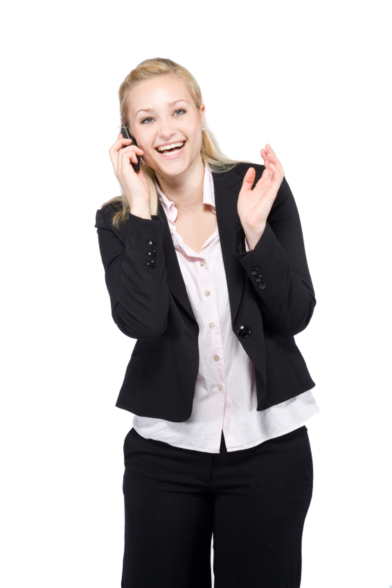 Woman on phone